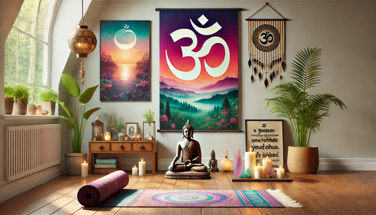 Cómo Nuestros Pósters de Meditación y Banderolas Pueden Mejorar tu Espacio de Yoga