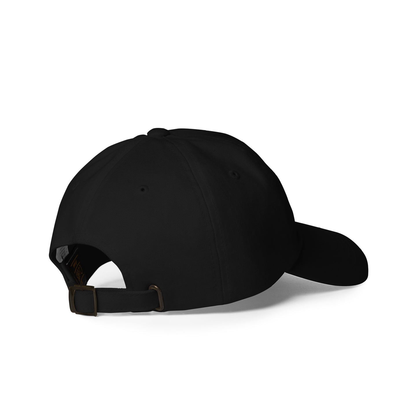 White OM symbol cap
