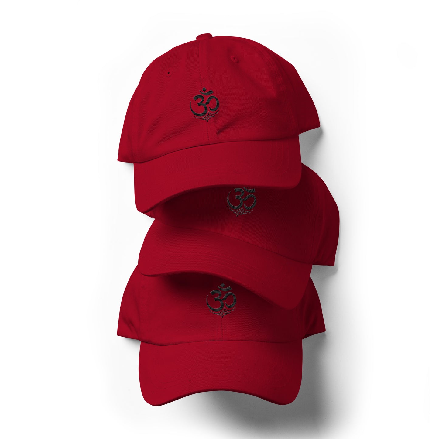Black OM symbol cap