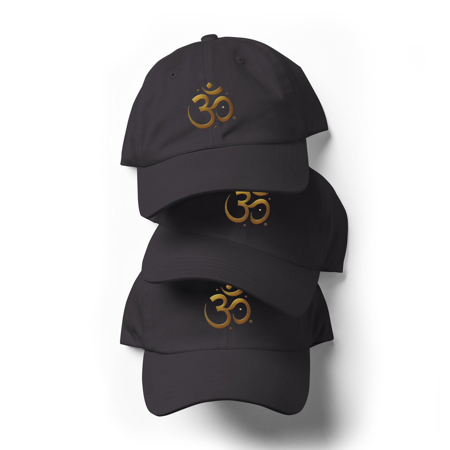 Golden OM symbol cap