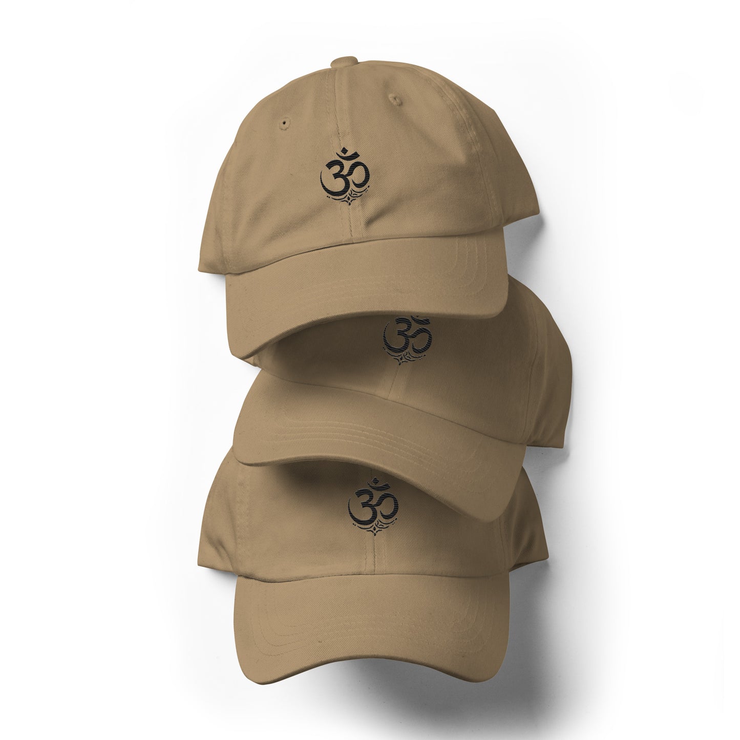 Black OM symbol cap