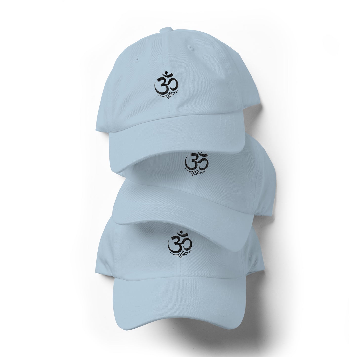 Black OM symbol cap