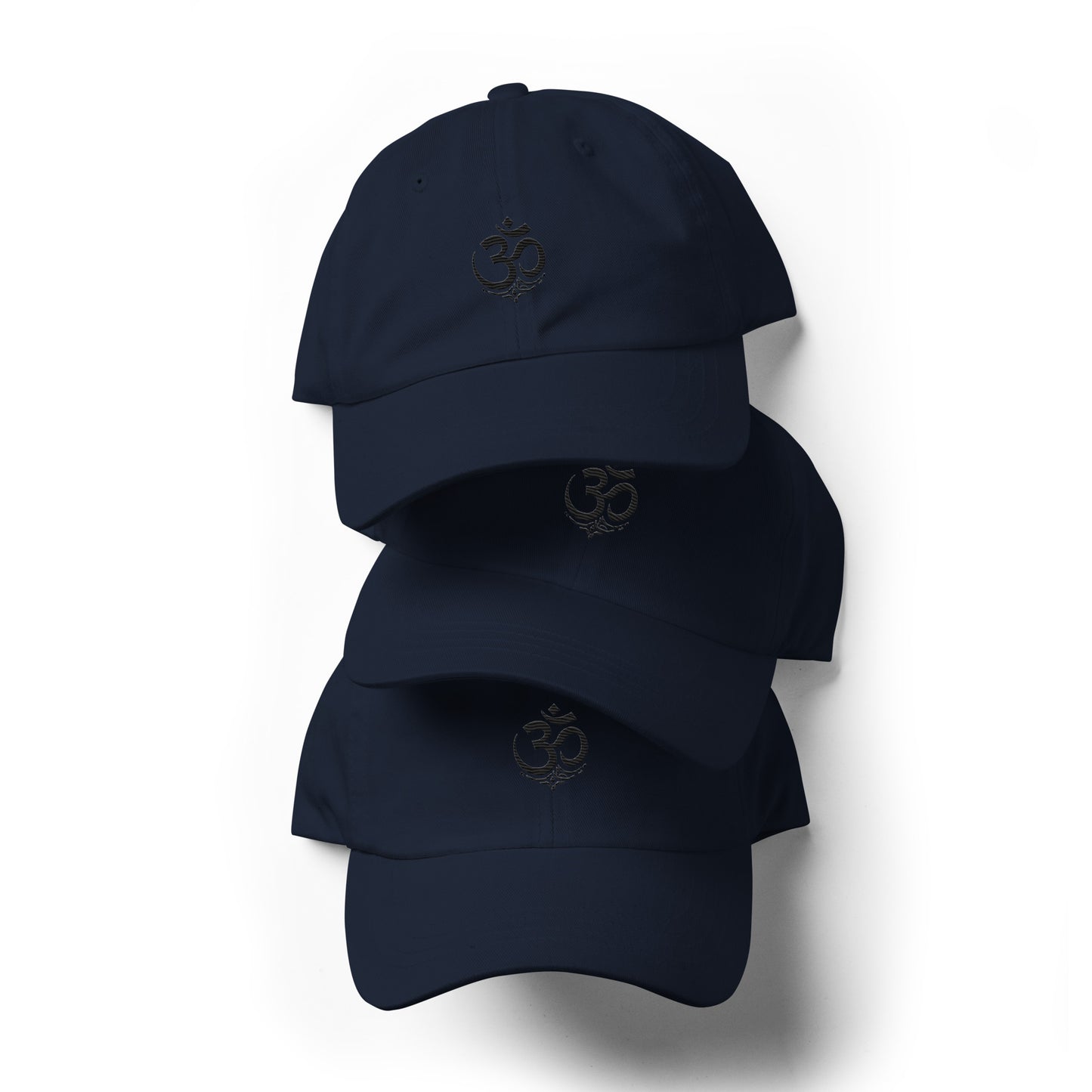 Black OM symbol cap