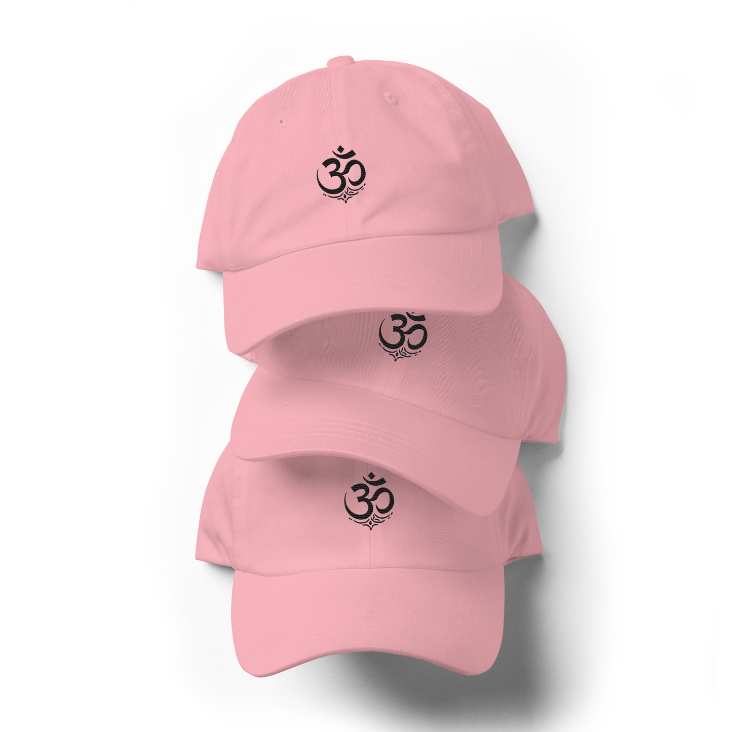 Black OM symbol cap