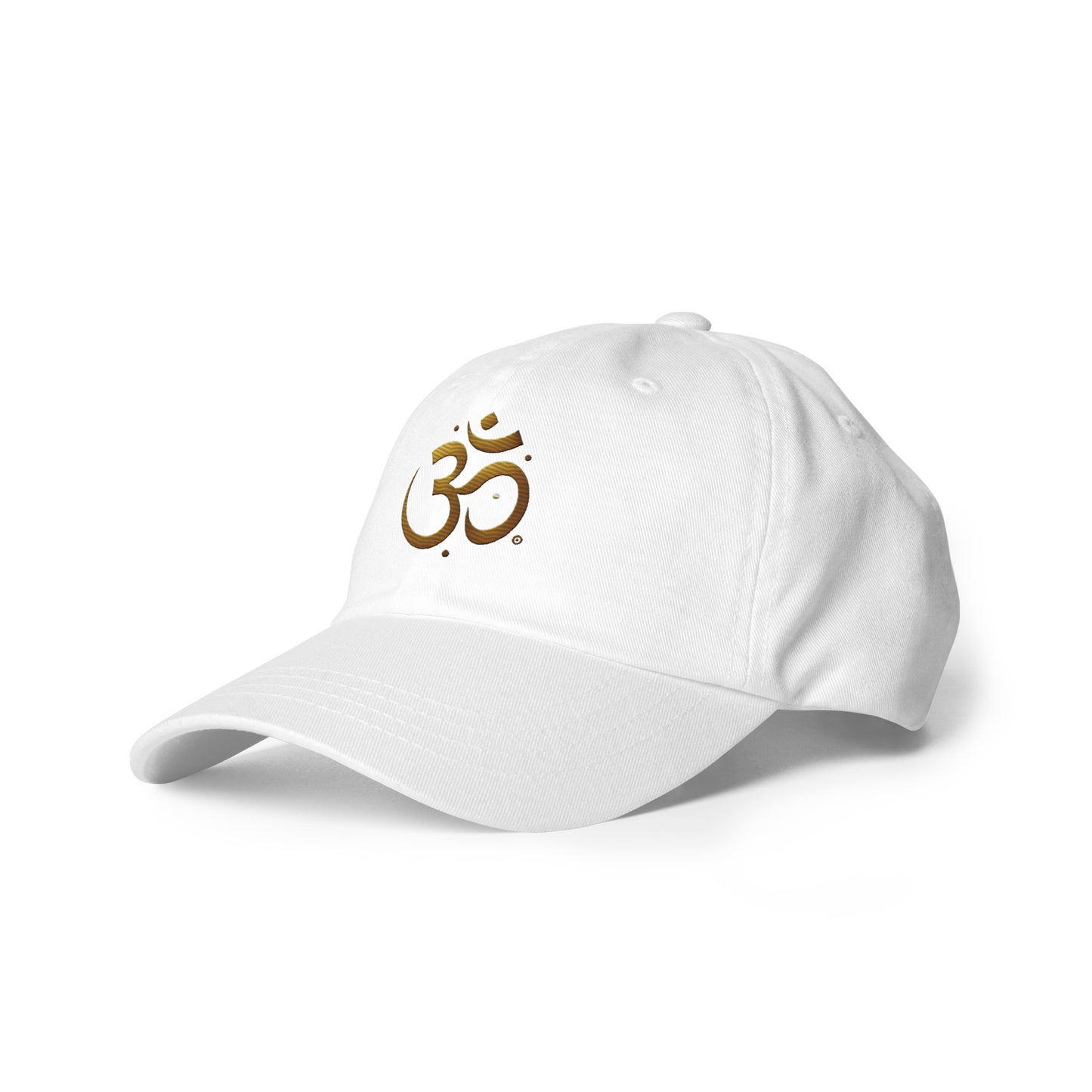 Golden OM symbol cap