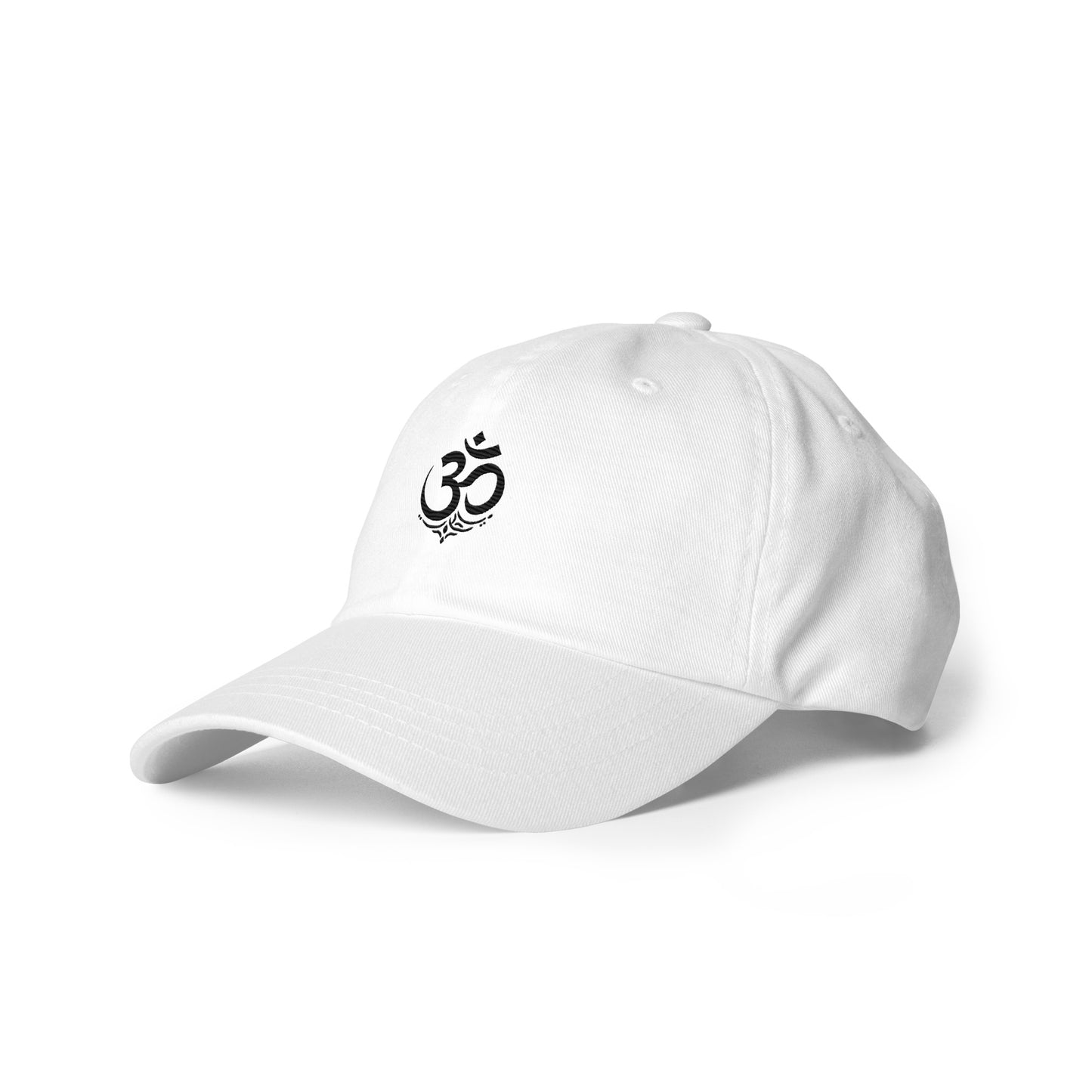Black OM symbol cap