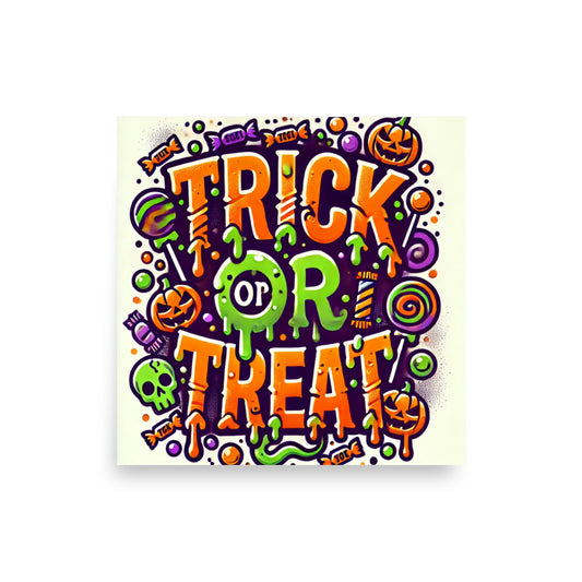 Póster HALLOWEEN TRUCO TRATO