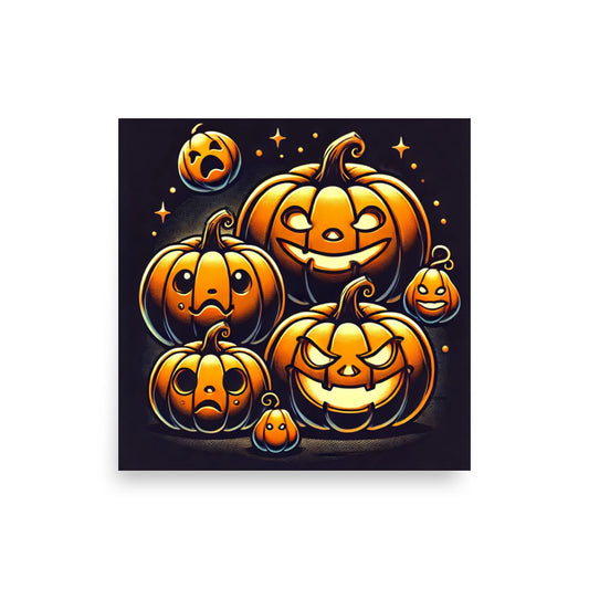 Póster HALLOWEEN calabazas