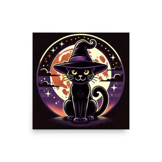 Póster HALLOWEEN gato