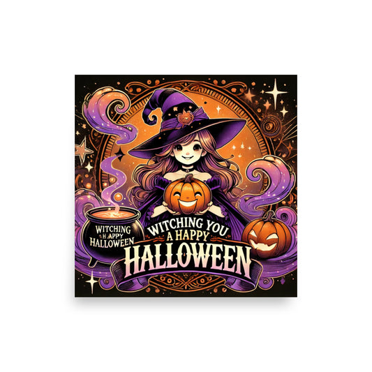 Póster HALLOWEEN bruja