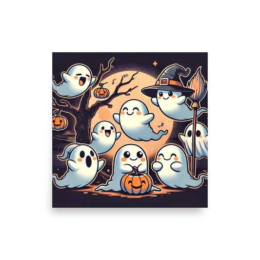 Póster HALLOWEEN fantasmas