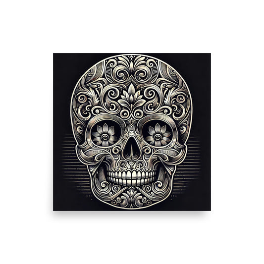 Póster HALLOWEEN calavera