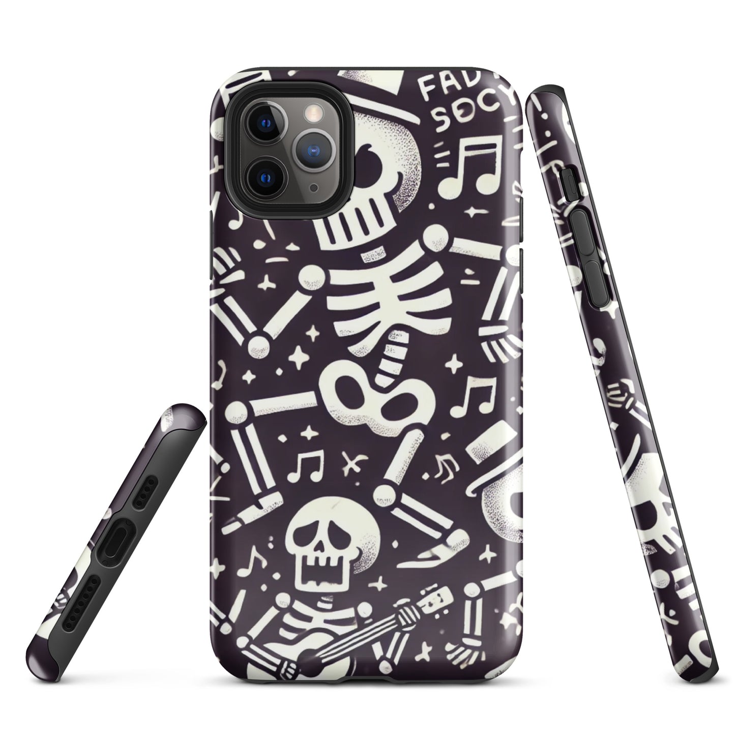 HALLOWEEN skeletons iPhone hard case