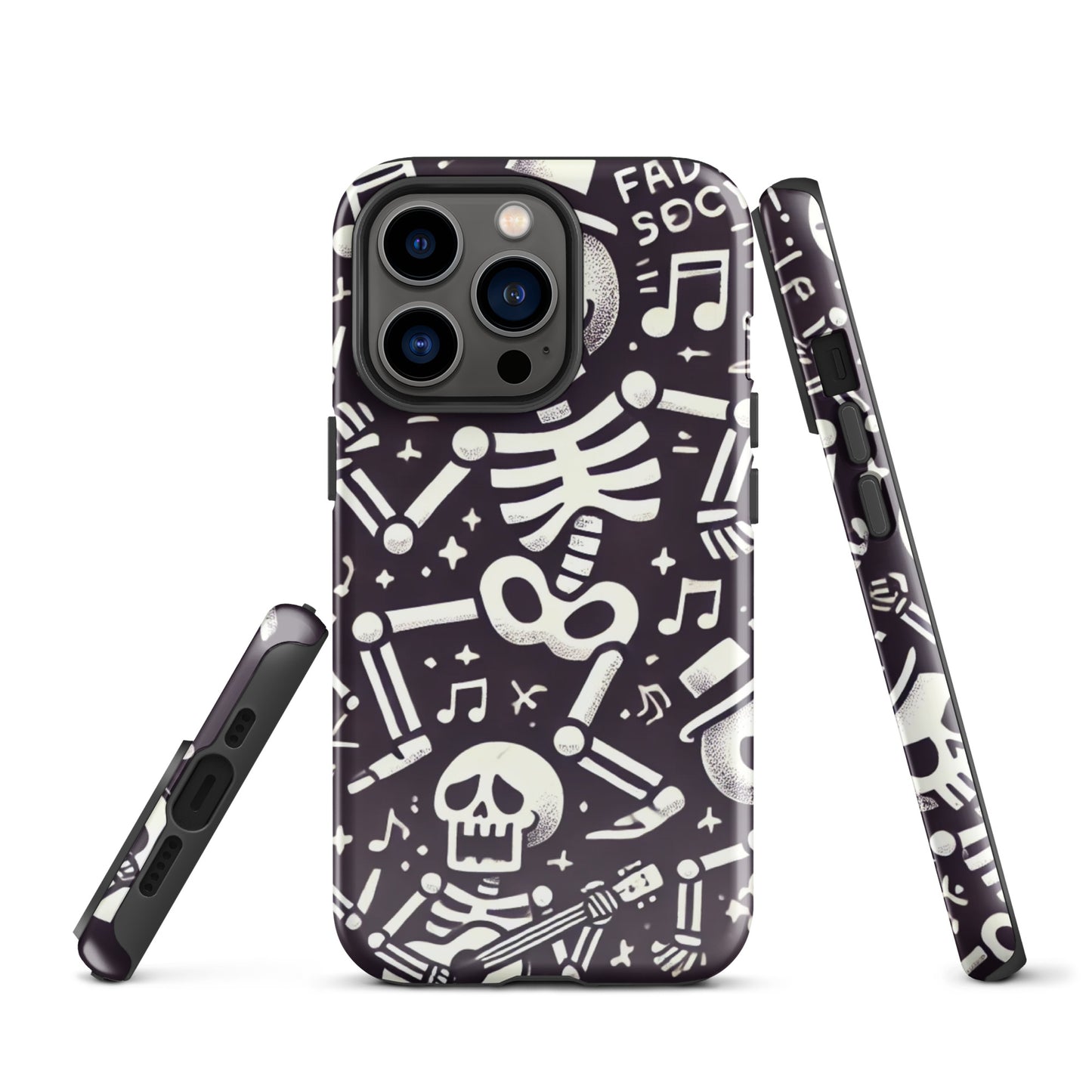 HALLOWEEN skeletons iPhone hard case