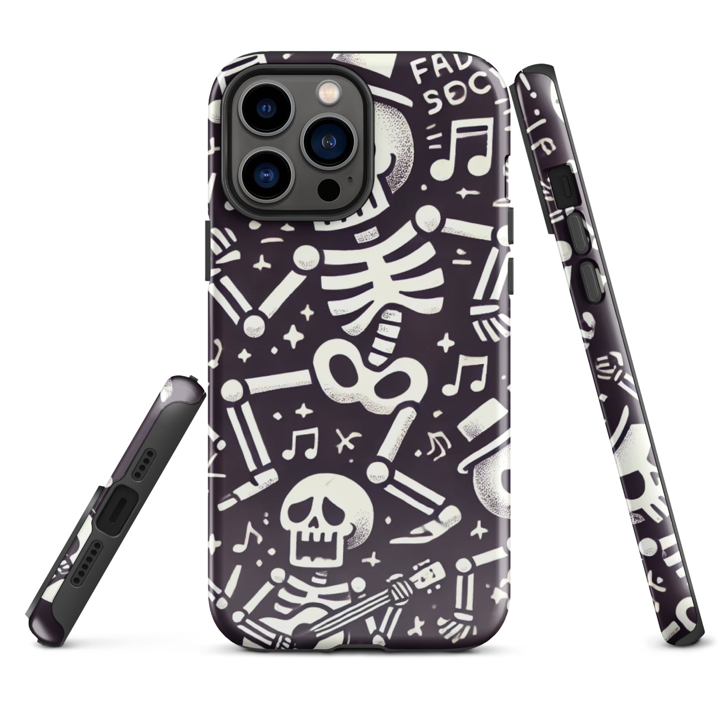 HALLOWEEN skeletons iPhone hard case
