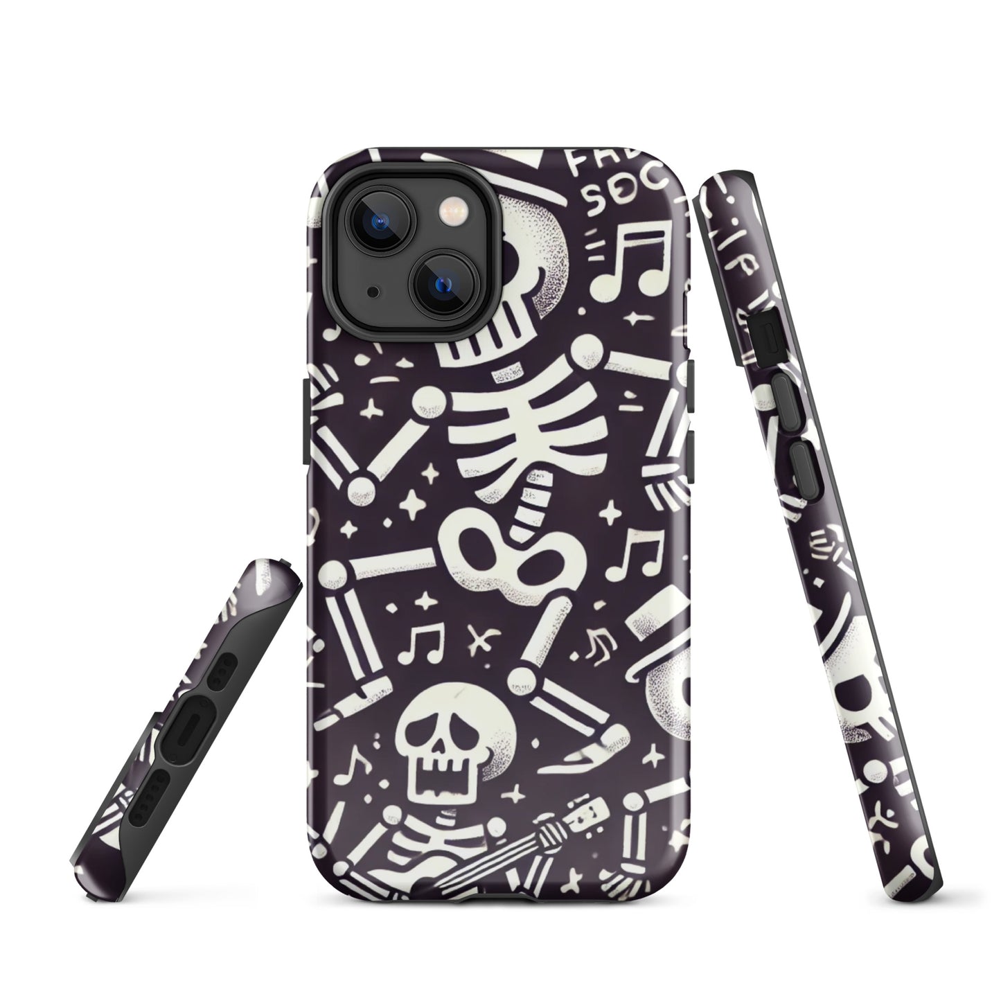 HALLOWEEN skeletons iPhone hard case