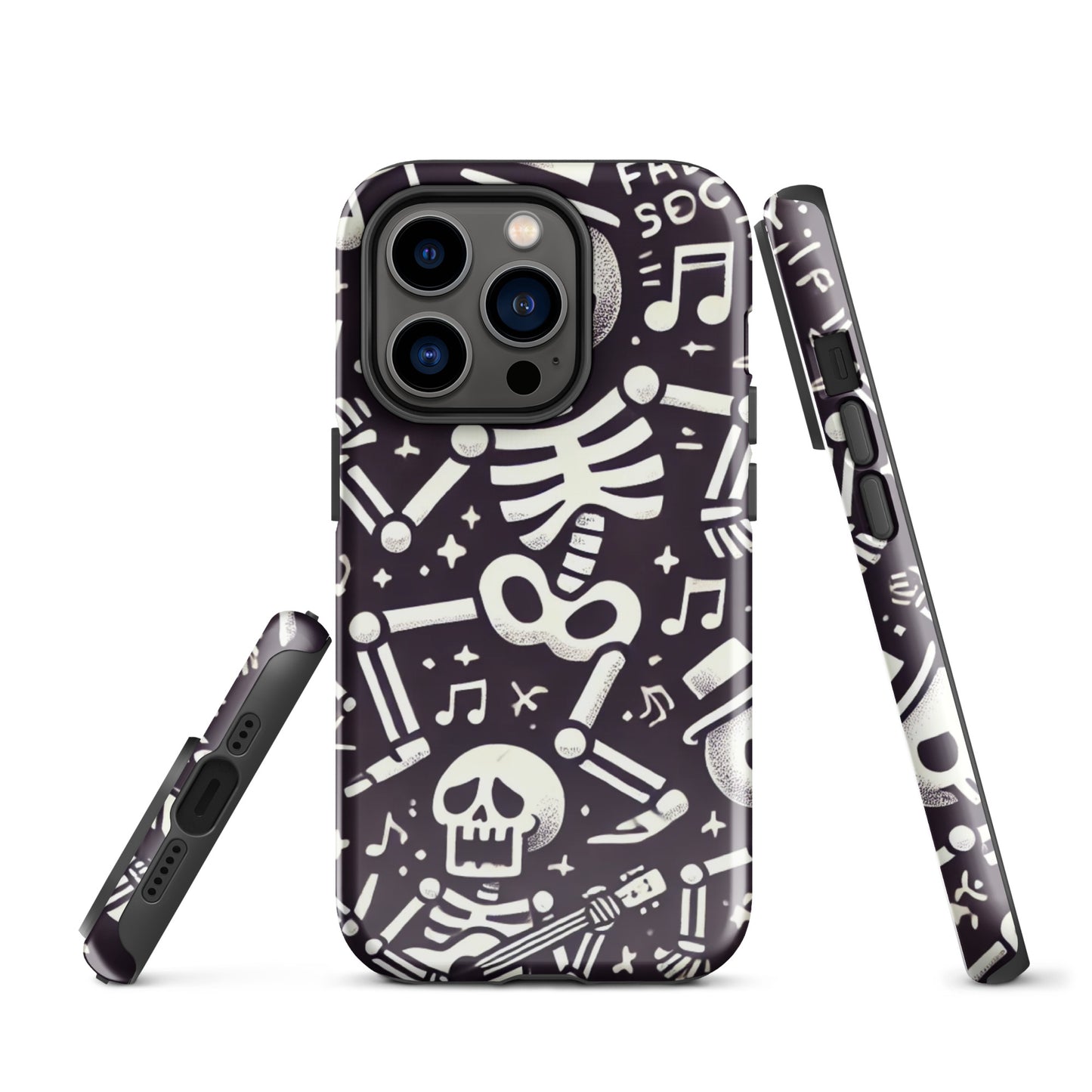HALLOWEEN skeletons iPhone hard case