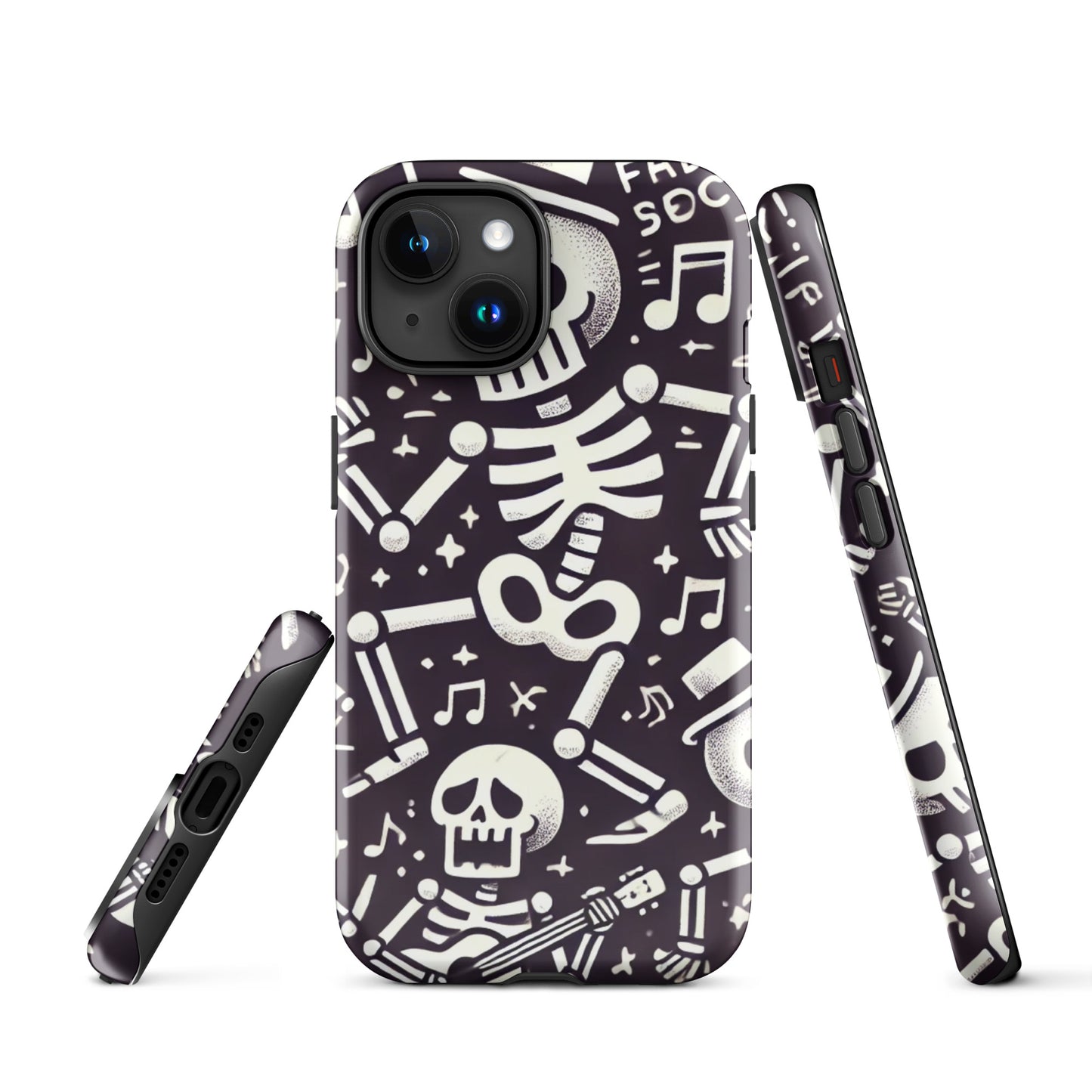 HALLOWEEN skeletons iPhone hard case