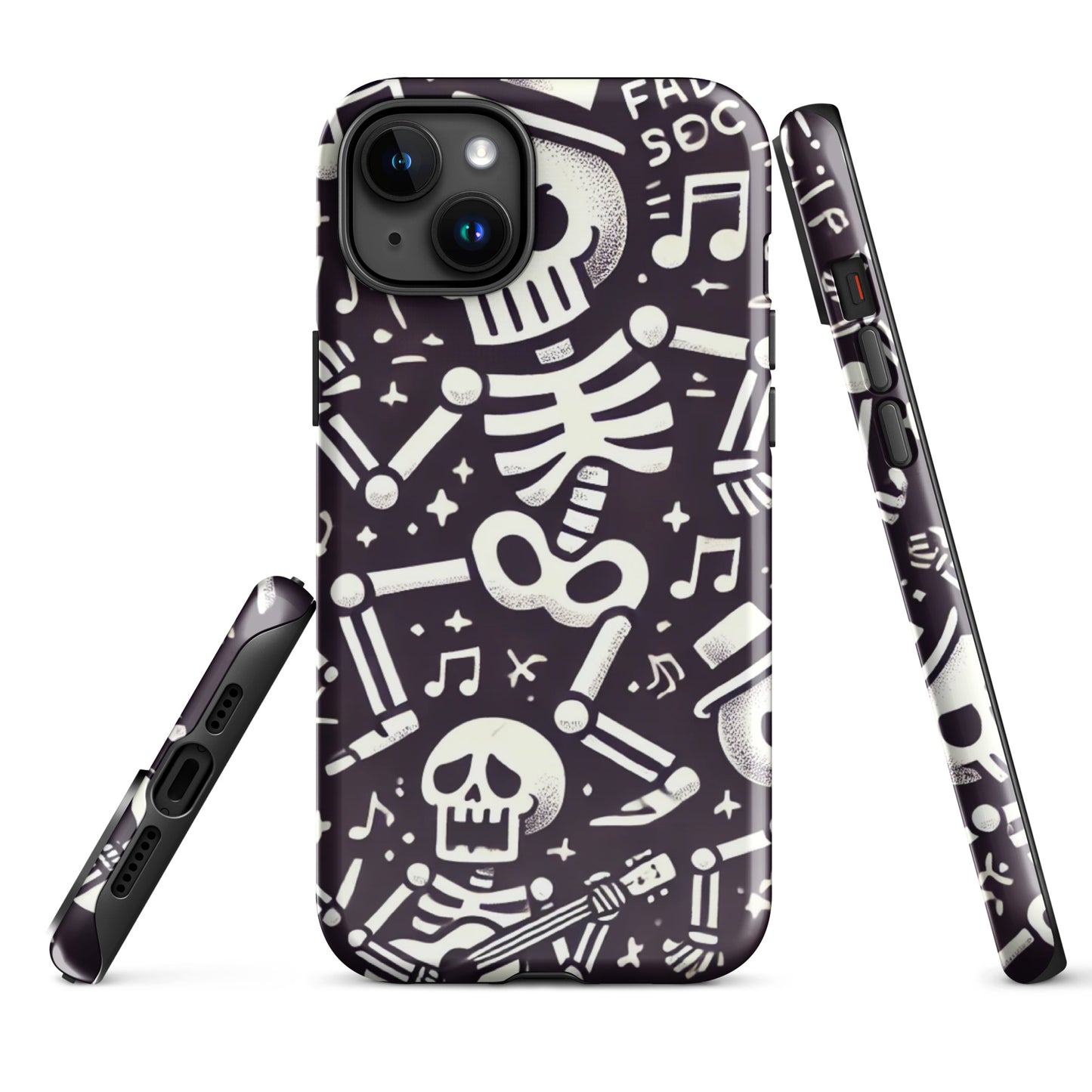 HALLOWEEN skeletons iPhone hard case