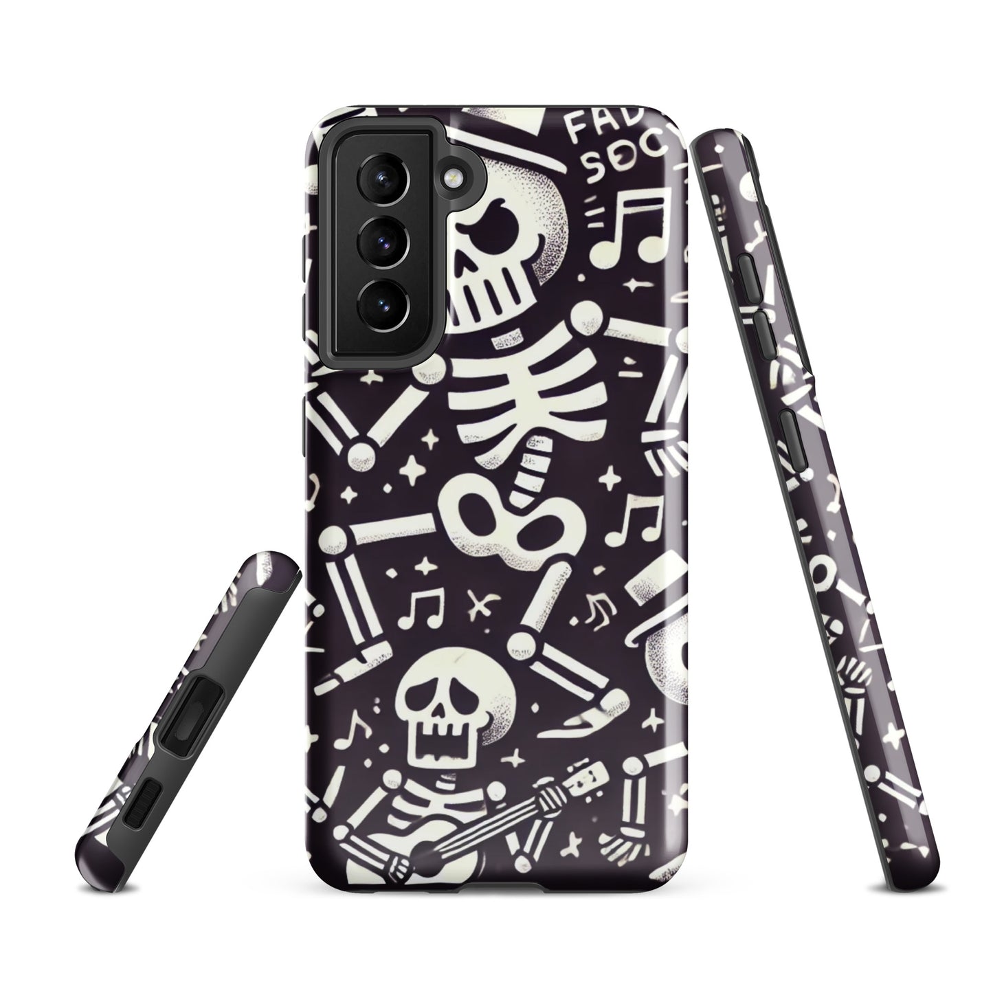 Funda dura Samsung® HALLOWEEN esqueletos