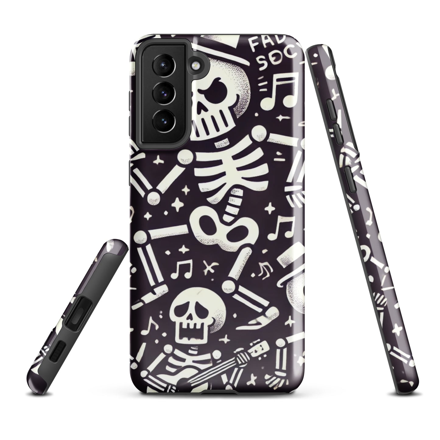 Funda dura Samsung® HALLOWEEN esqueletos
