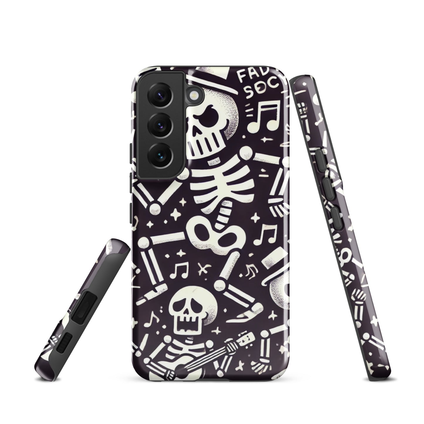 Funda dura Samsung® HALLOWEEN esqueletos