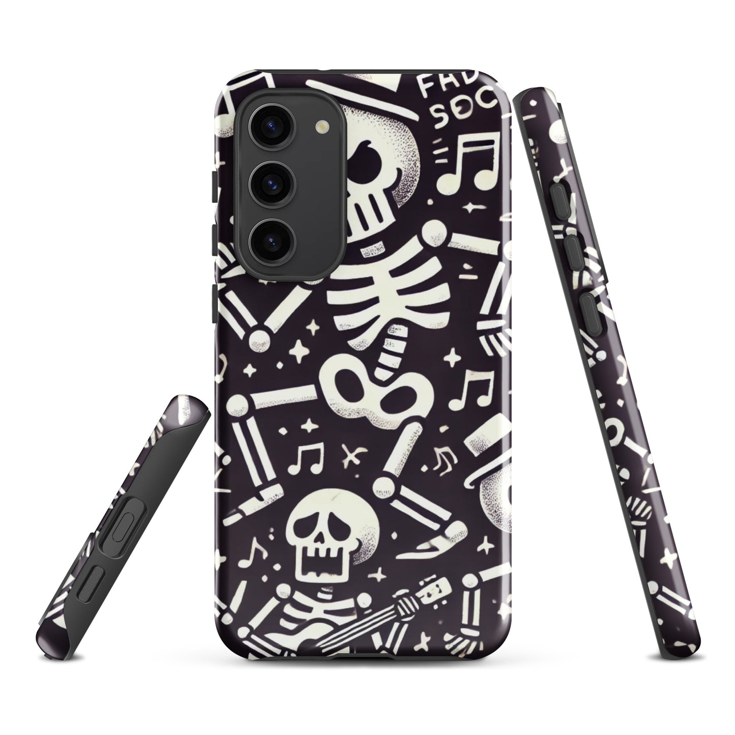 Funda dura Samsung® HALLOWEEN esqueletos