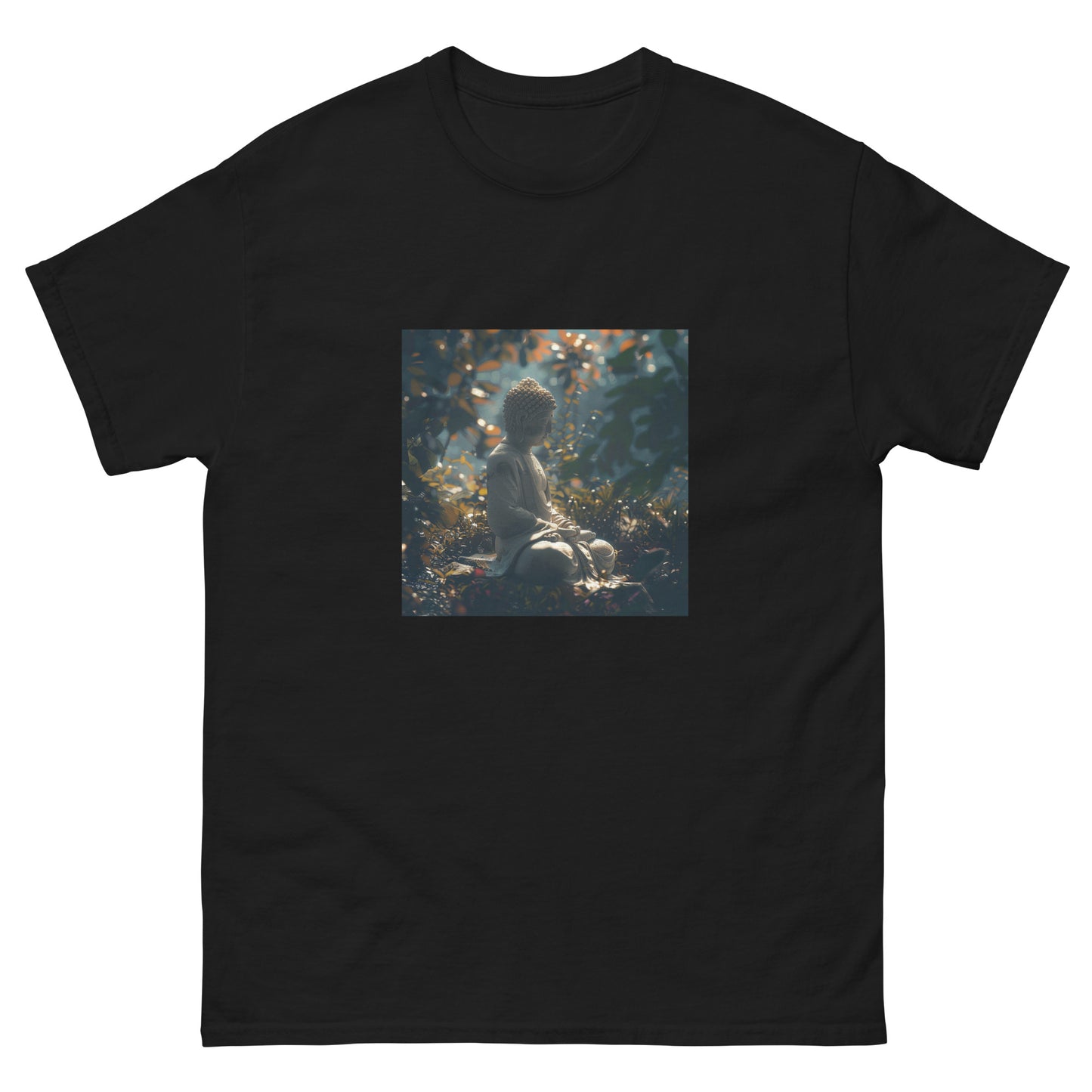 Classic unisex blue buddha t-shirt