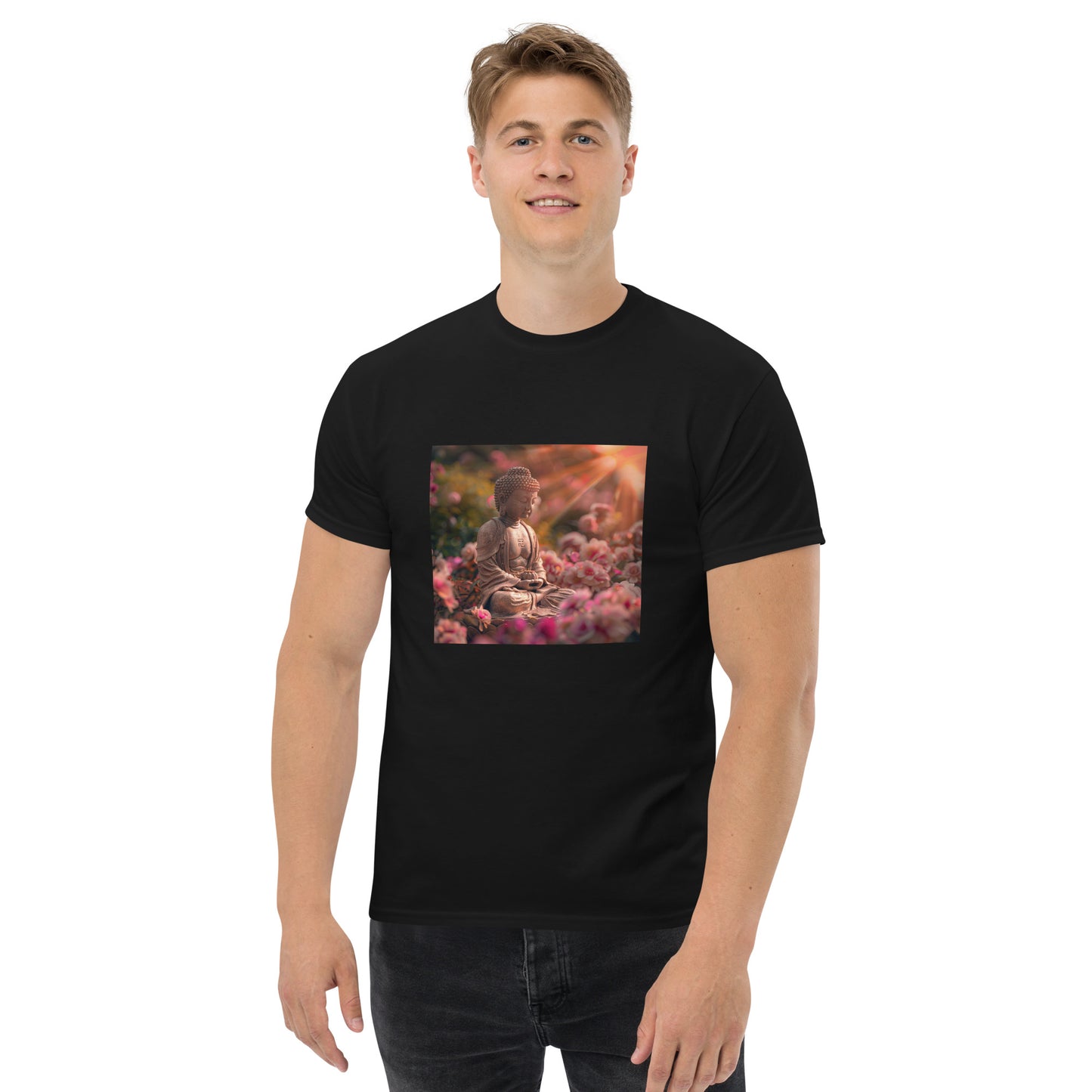 Unisex Classic T-Shirt Pink Buddha