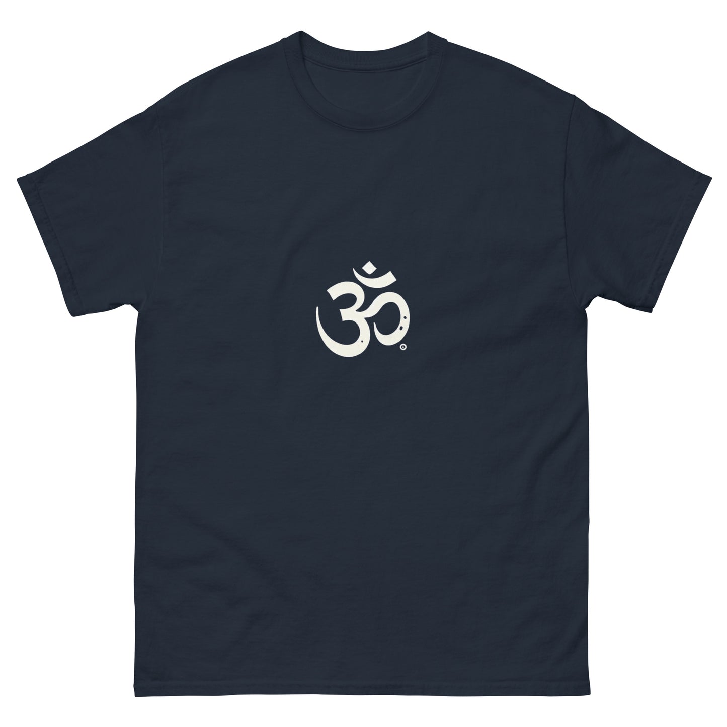 Classic unisex t-shirt with white OM symbol