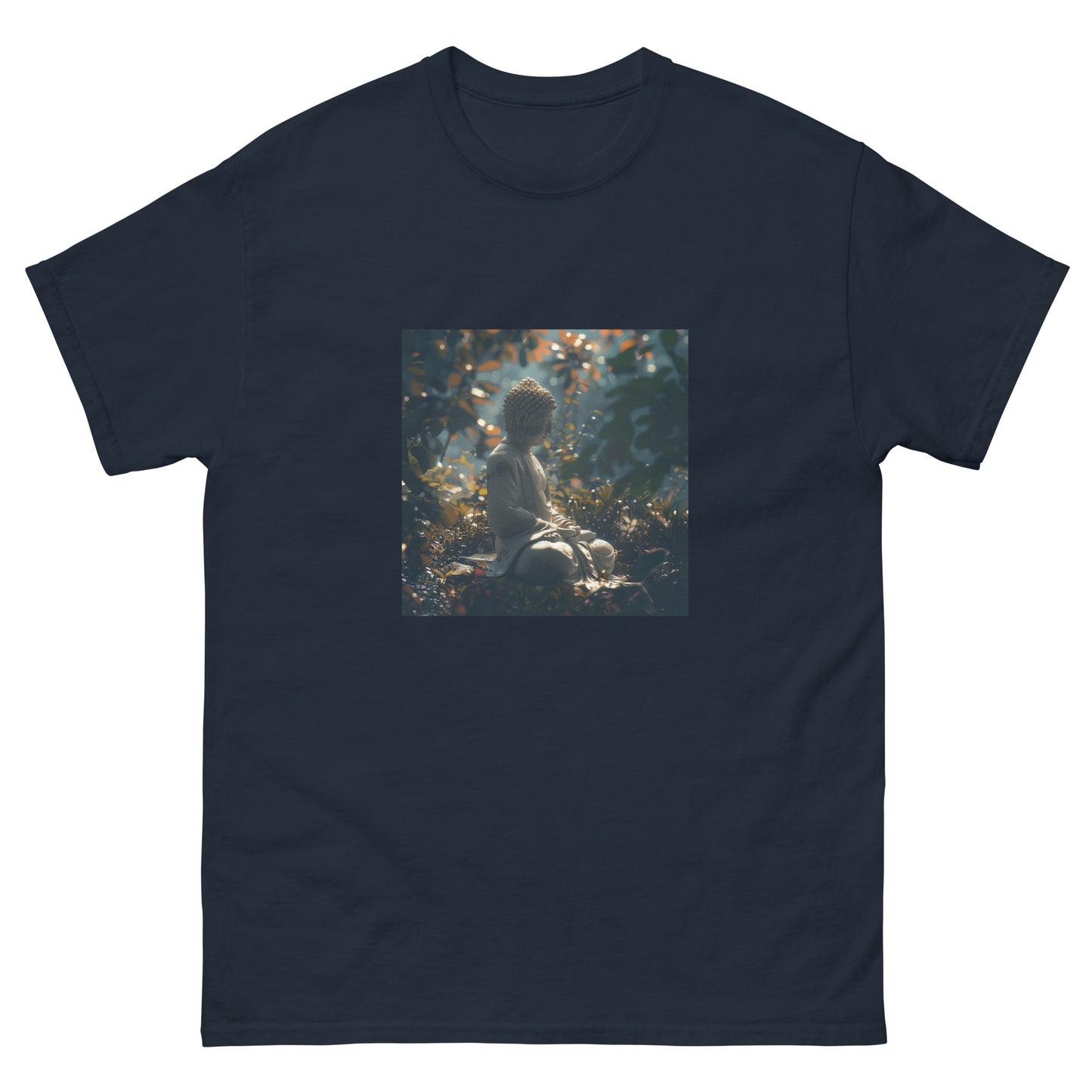 Classic unisex blue buddha t-shirt