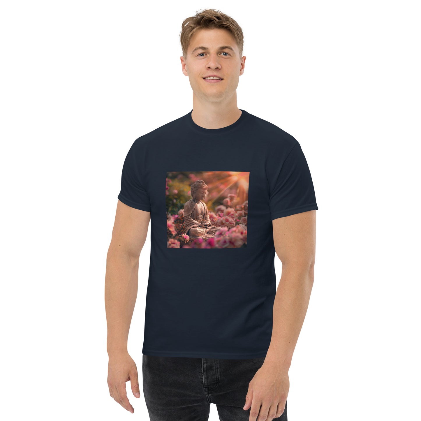 Unisex Classic T-Shirt Pink Buddha