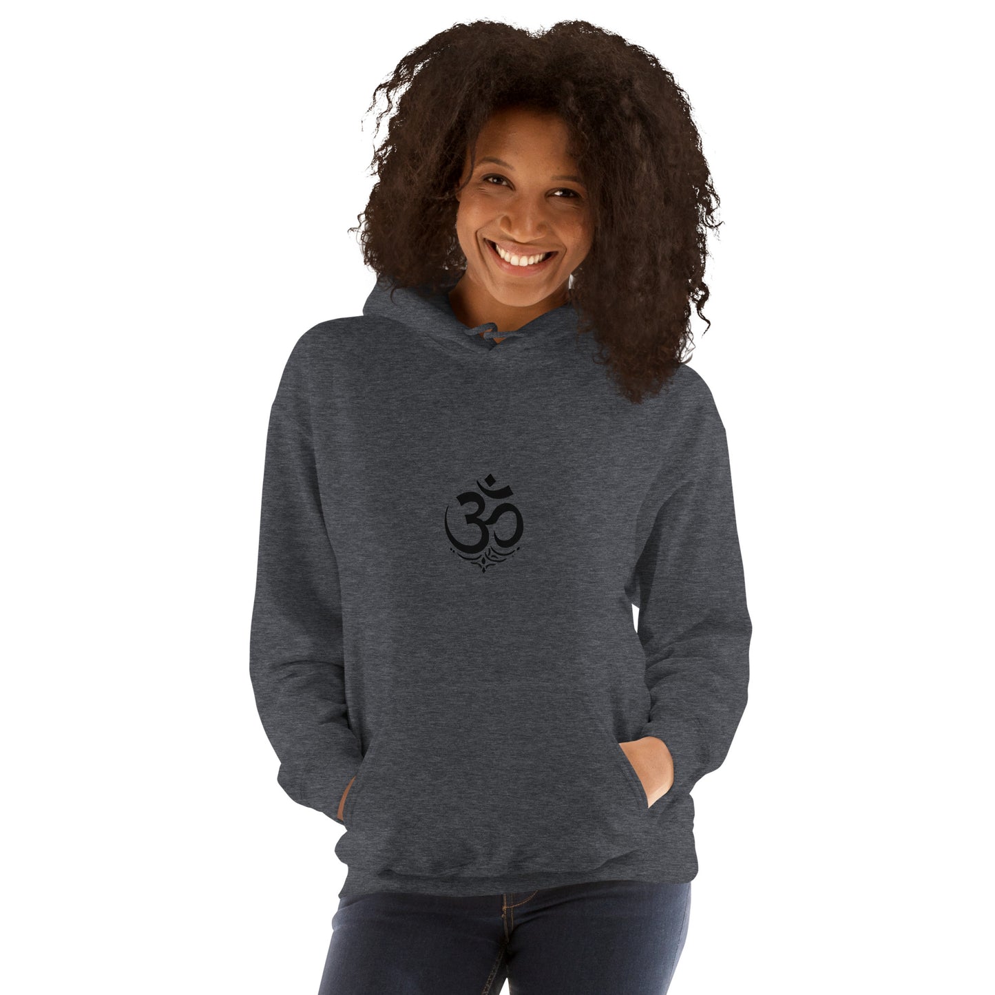 Black OM symbol unisex hoodie