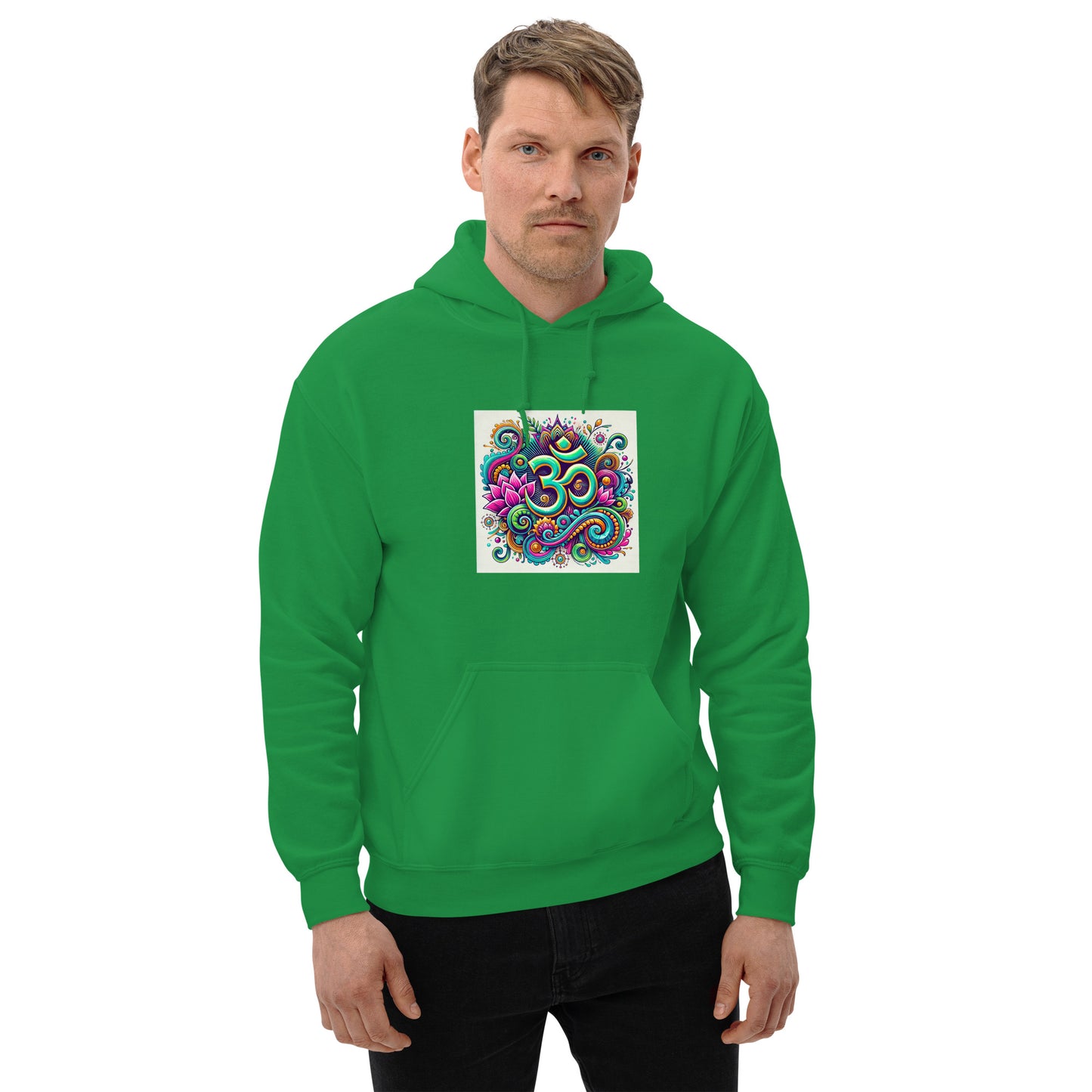 Sudadera con capucha unisex simbolo OM colorido