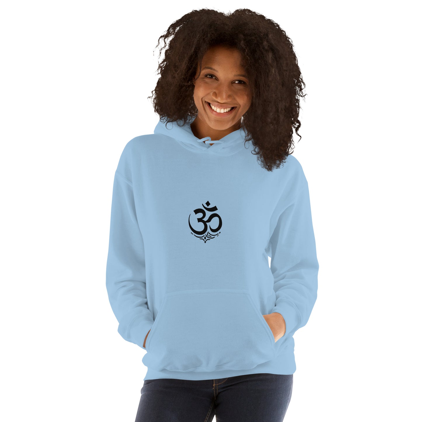 Black OM symbol unisex hoodie