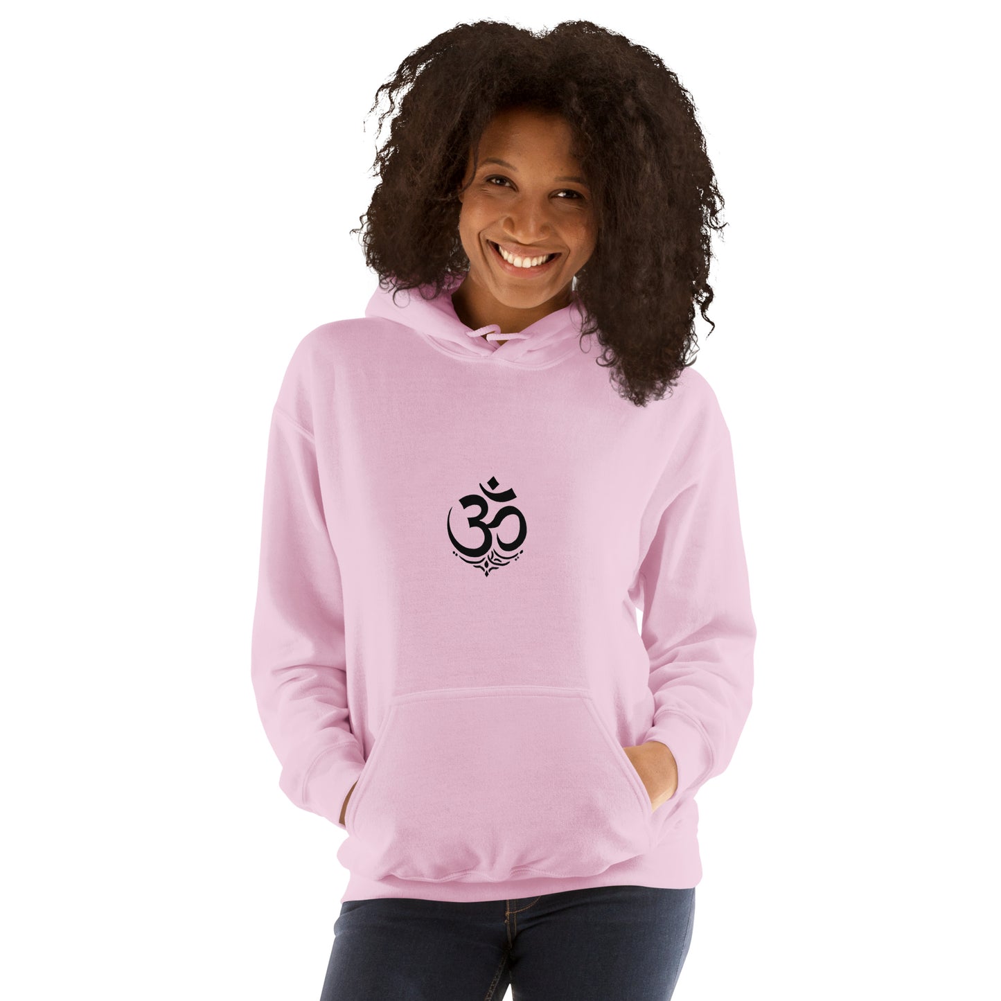 Black OM symbol unisex hoodie