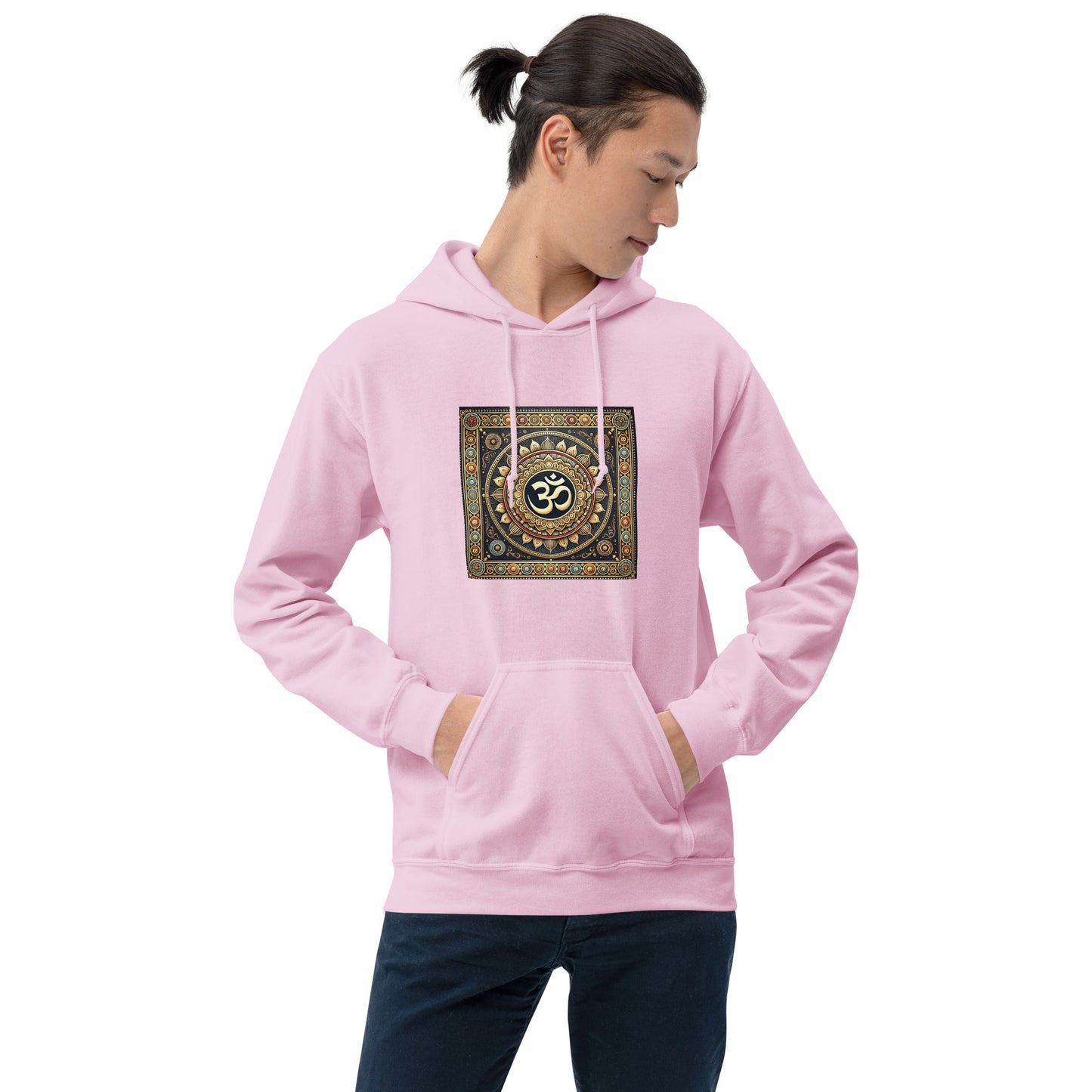 Sudadera con capucha unisex simbolo OM colores dorados