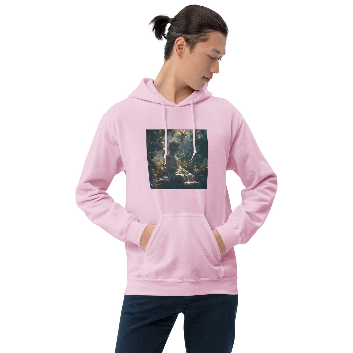 Unisex blue buddha hoodie