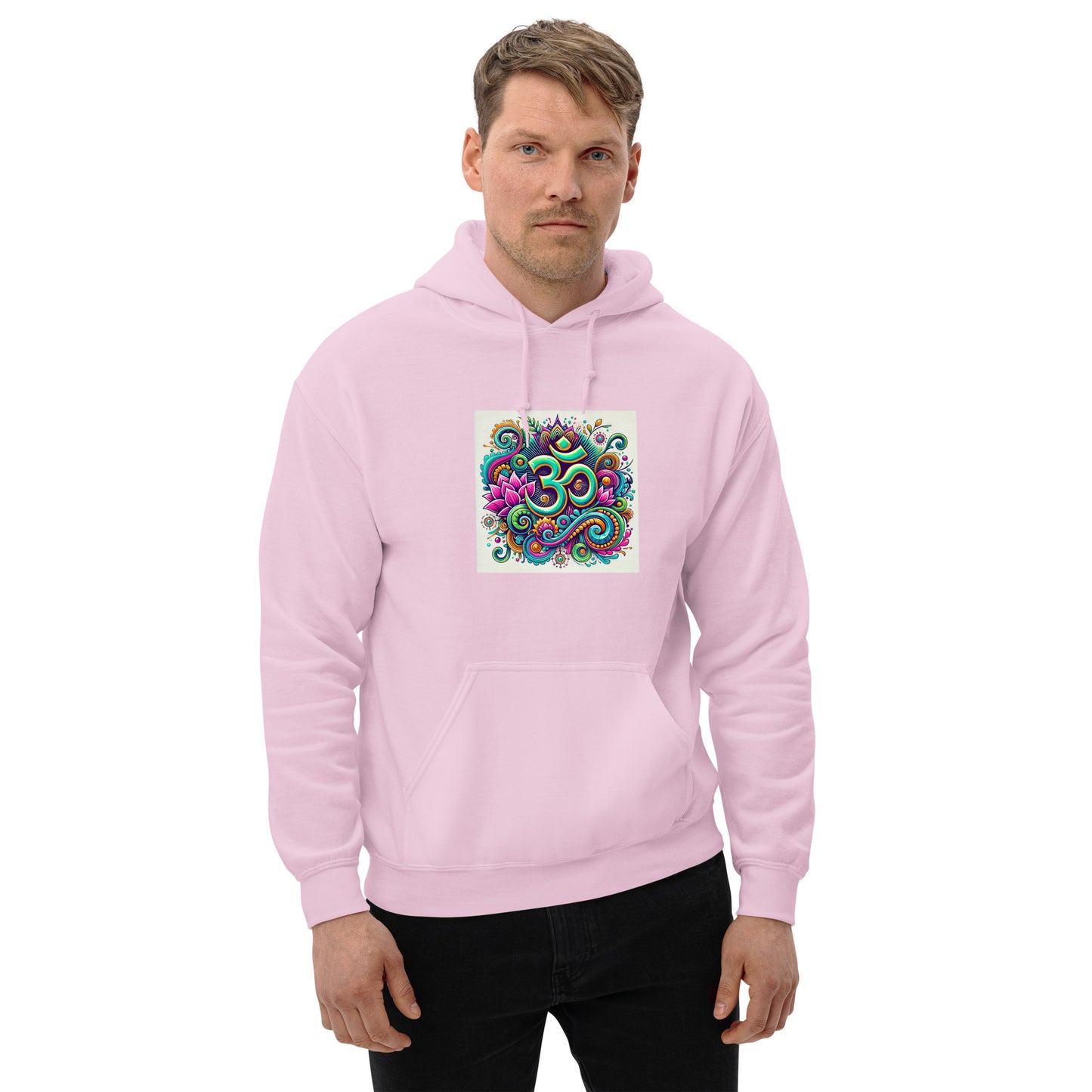 Sudadera con capucha unisex simbolo OM colorido