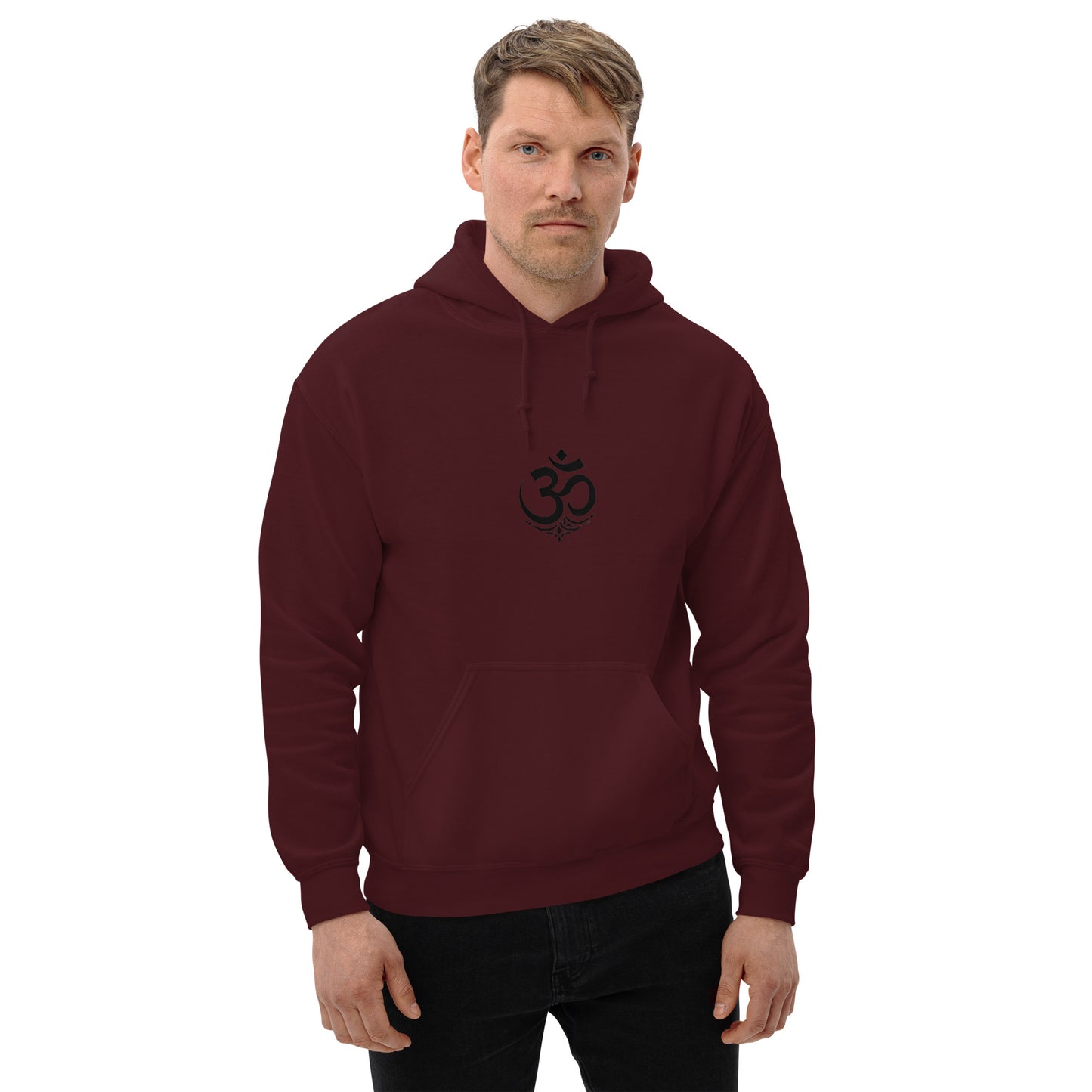 Black OM symbol unisex hoodie