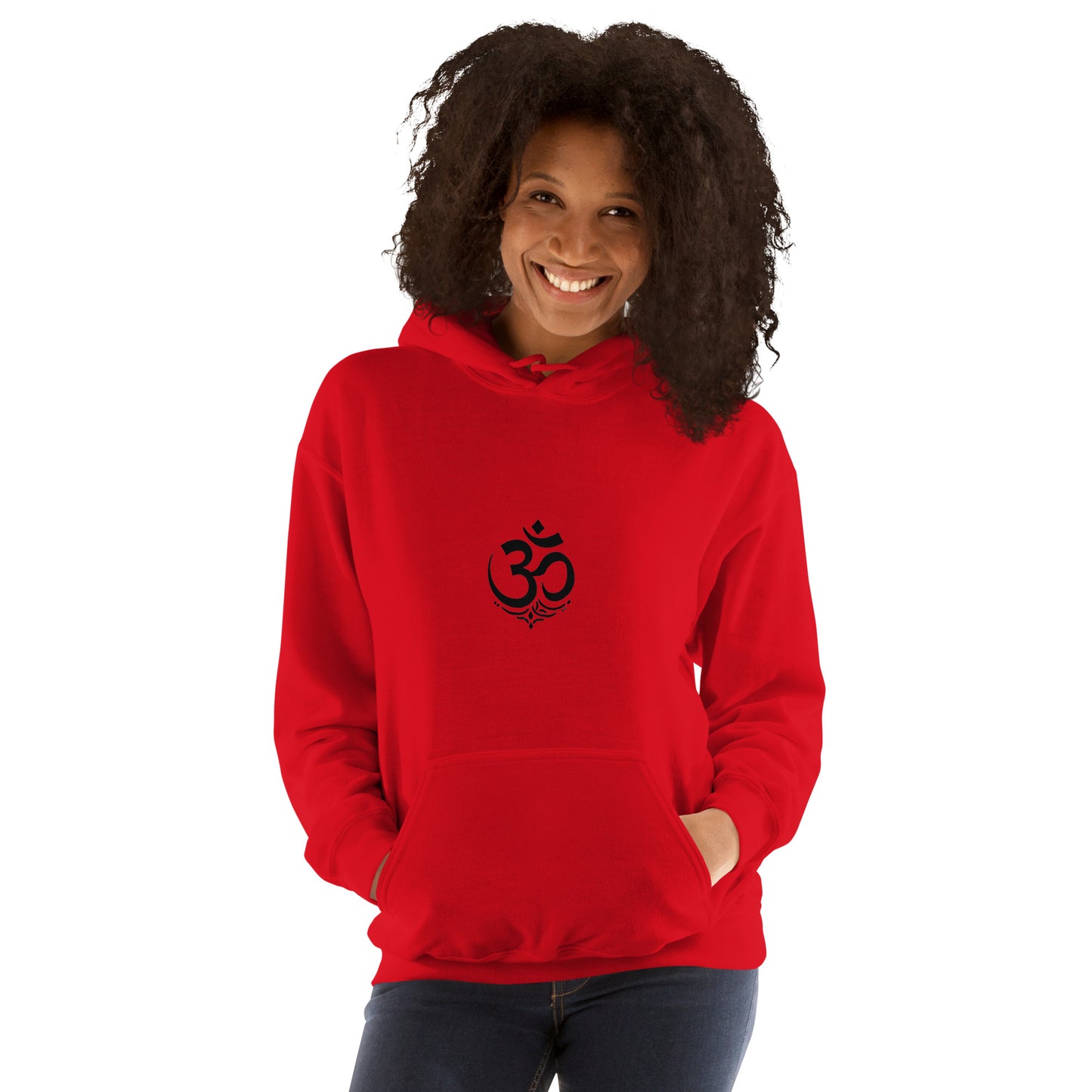 Black OM symbol unisex hoodie