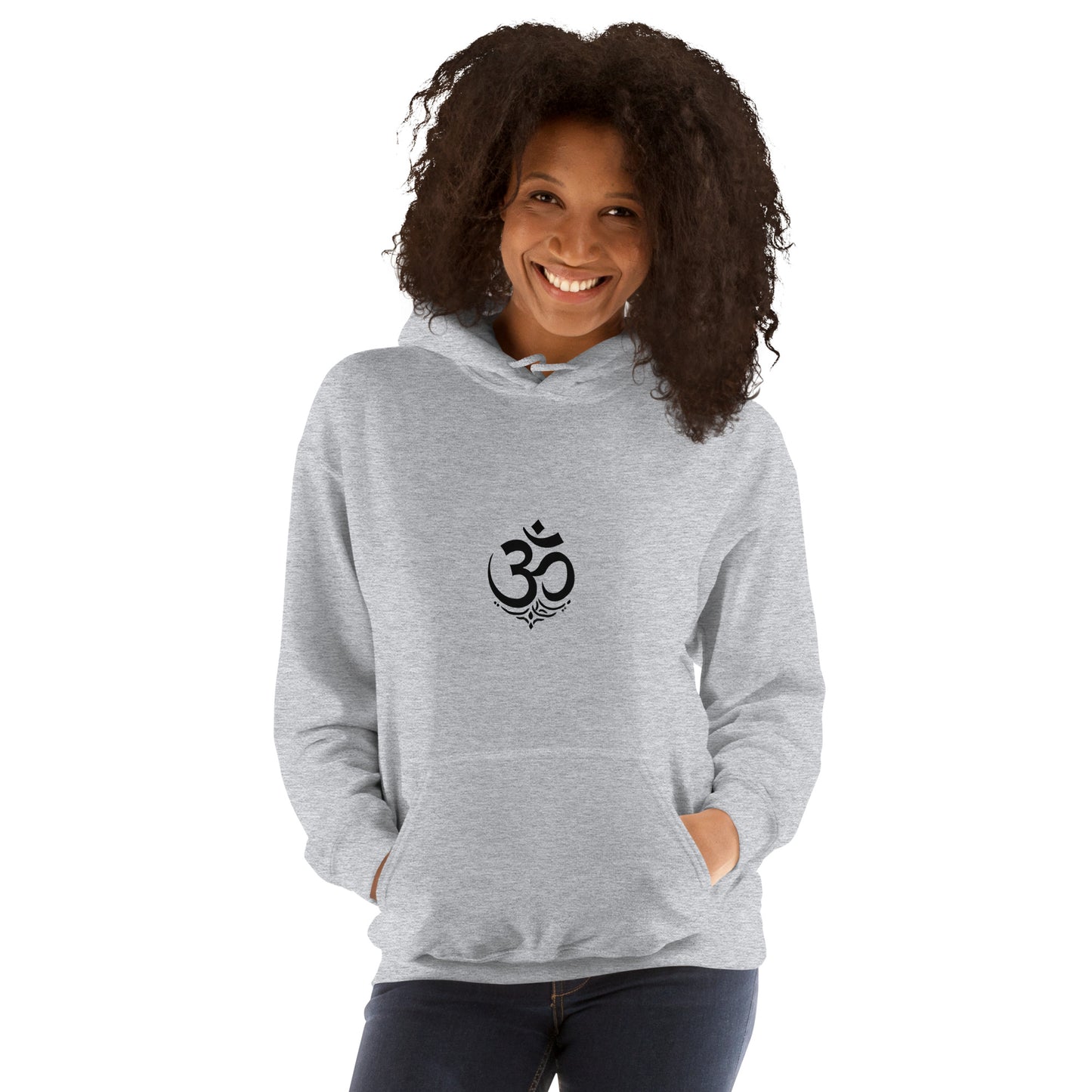 Black OM symbol unisex hoodie