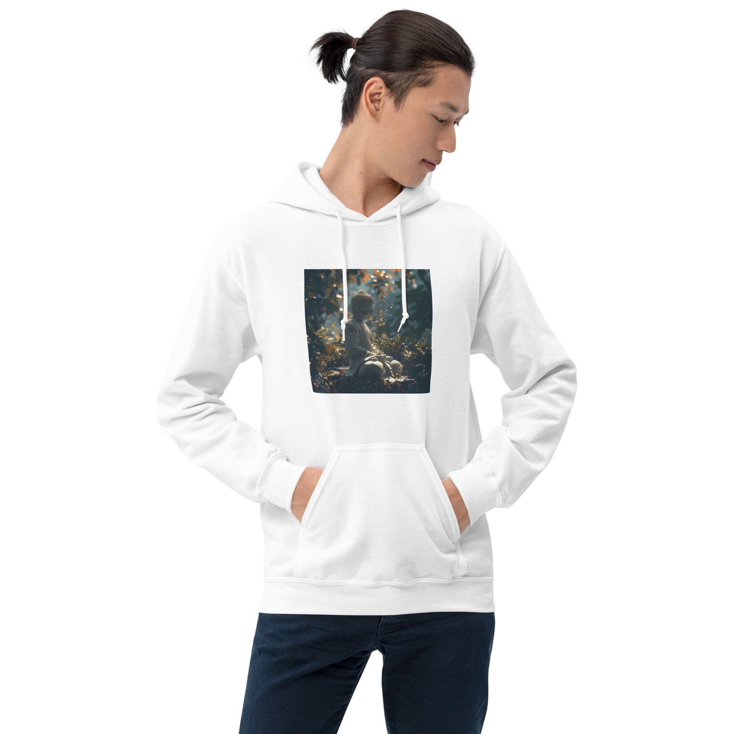 Unisex blue buddha hoodie