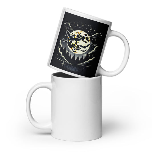 Mug blanc HALLOWEEN chauves-souris