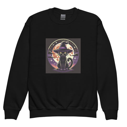 Sudadera unisex niños HALLOWEEN gato