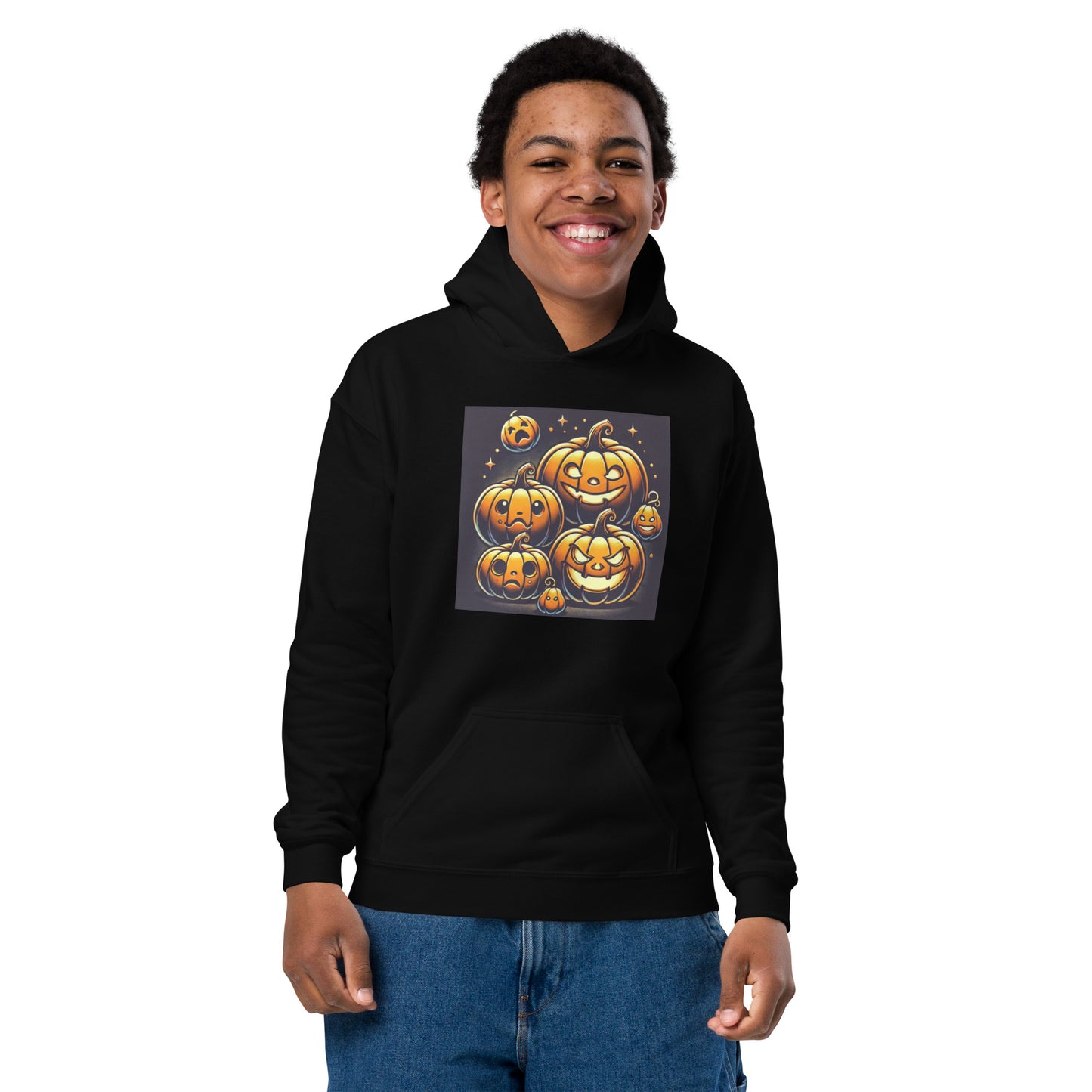 Sudadera unisex capucha niños HALLOWEEN calabazas