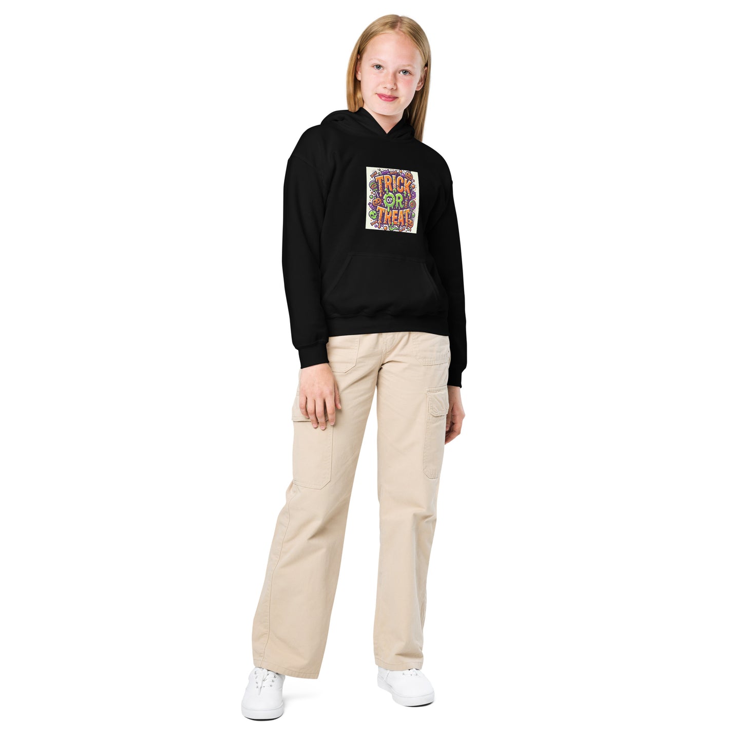 Sudadera con capucha unisex niños HALLOWEEN TRUCO TRATO