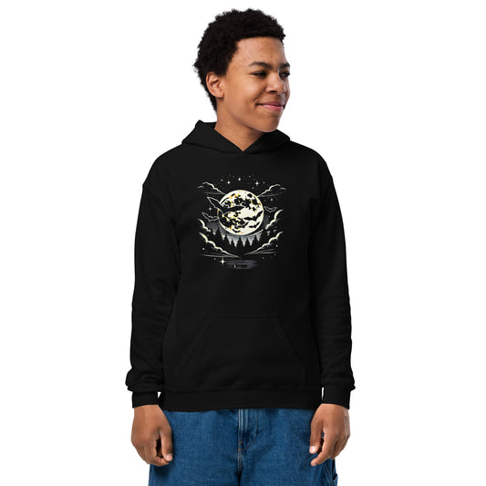 Sudadera unisex capucha niños HALLOWEEN murciélagos