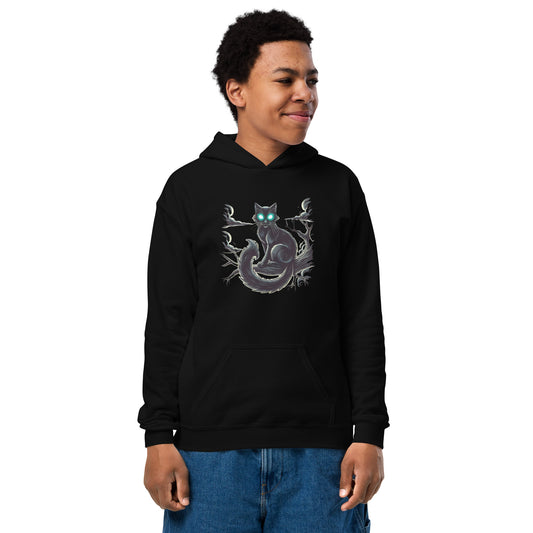 Sudadera unisex capucha niños HALLOWEEN gato