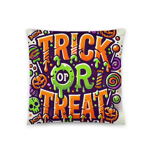 HALLOWEEN trick treat cushion